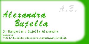 alexandra bujella business card